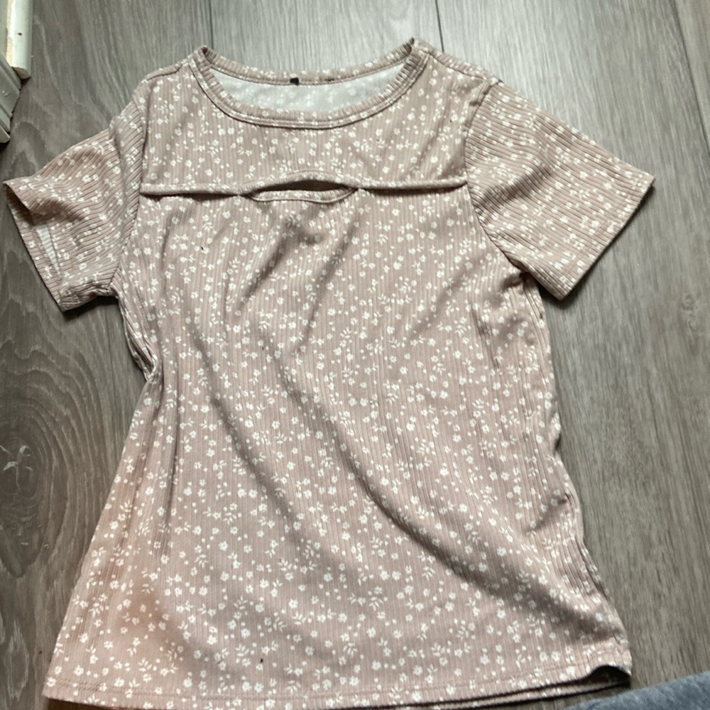 Floral Beige Women's Top